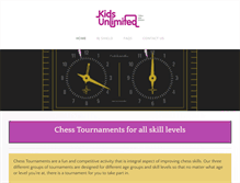 Tablet Screenshot of chesstournament.com.au